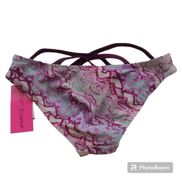 Betsey Johnson - Swimsuit Bottoms  100779MDG Reptile Print Size Small - Picture 3 of 8
